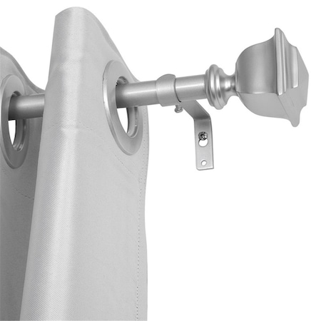 Utopia Alley 0.75 in. Curtain Rod for 48-86 in. Windows, Nickel D104N
